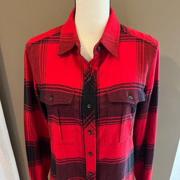 Athleta Trail to Town Button Down Dress Shirt Overshirt Tunic, Size XS - Picture 2 of 11